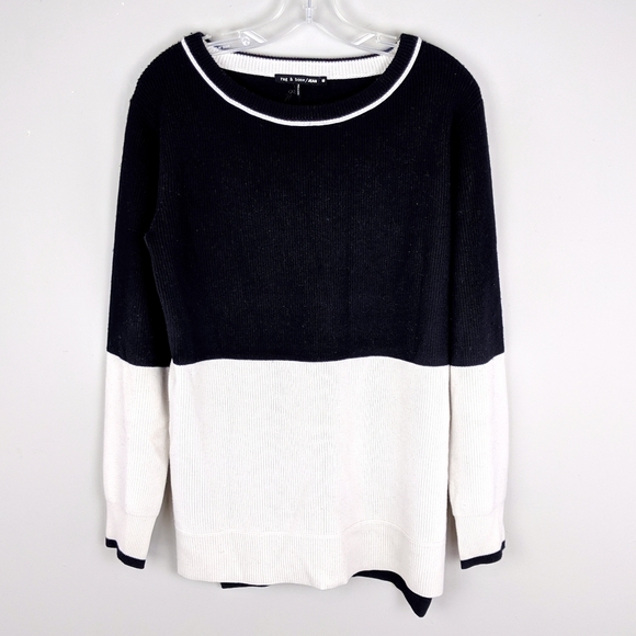 rag & bone Sweaters - rag & bone | Black White Wool Sweater - E26